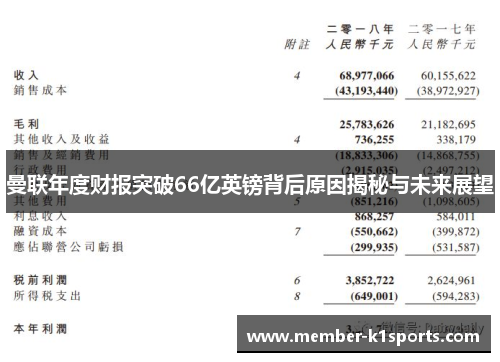 曼联年度财报突破66亿英镑背后原因揭秘与未来展望