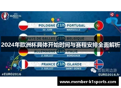 2024年欧洲杯具体开始时间与赛程安排全面解析